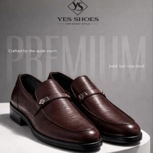 Men's Textured Formal Slip-On Loafers