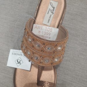 Women's Ethnic Embellished Kolhapuri Wedge Sandal